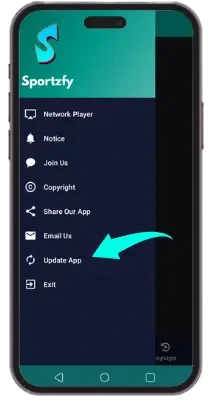 Sportzfy TV APK Download 10 How to update screenshot